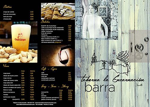 Carta Barra Español